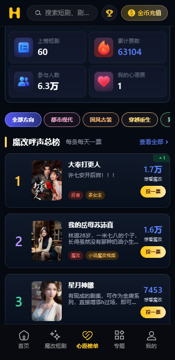 追更界面示意